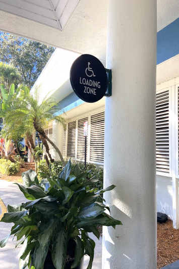 Accessible loading zone