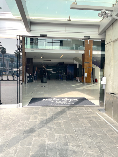 The main entrance