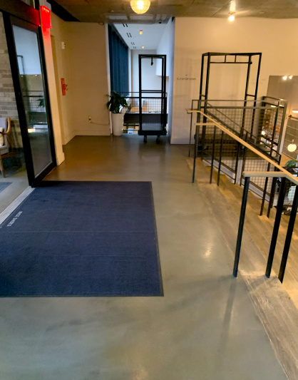 The entrance to the lobby