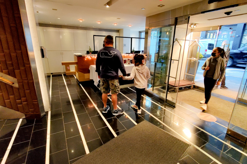 Lobby area with front desk