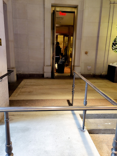 The main entrance