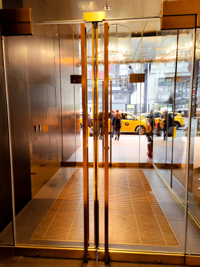 The accessible entrance