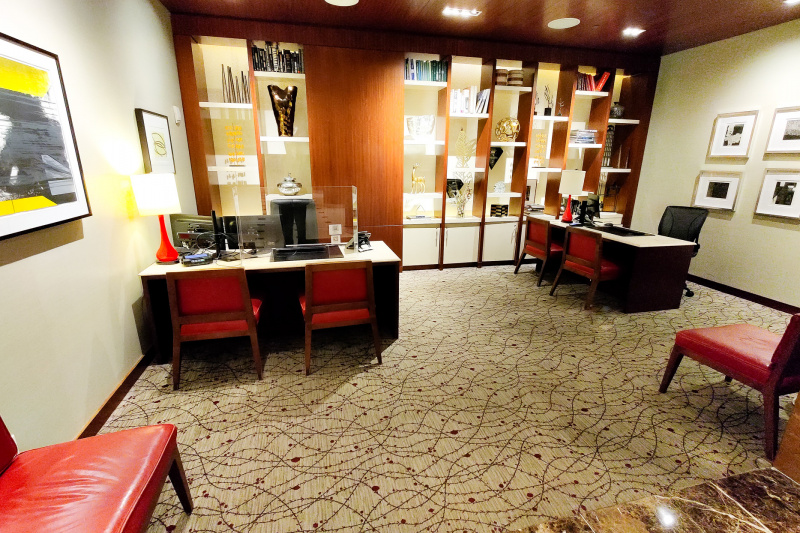 The concierge service area