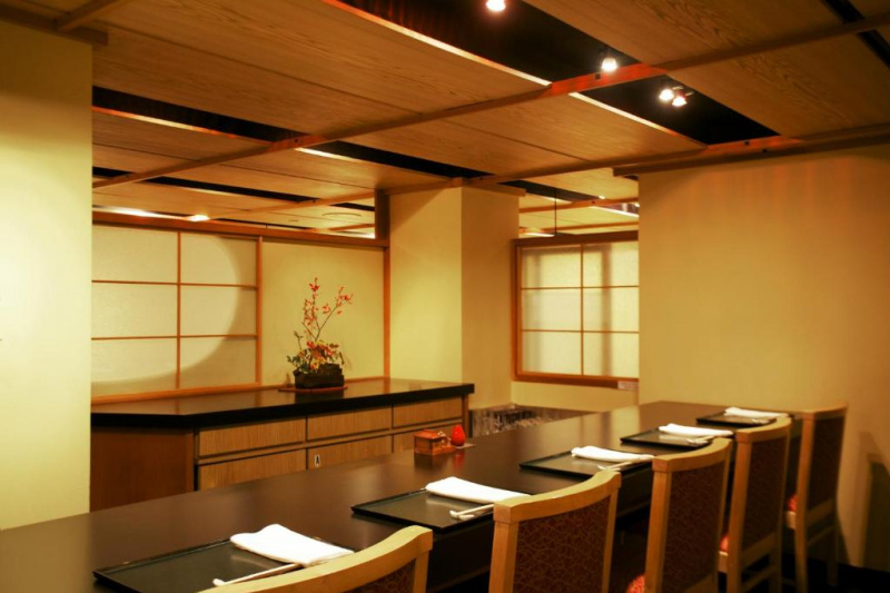The hotel restaurant