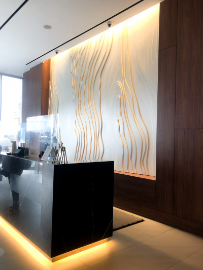 The hotel reception