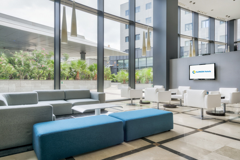 Lobby seating area