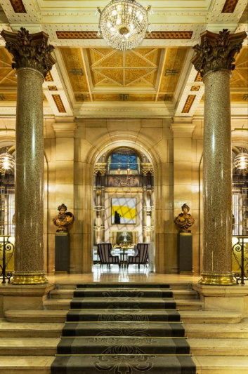 The hotel entrance