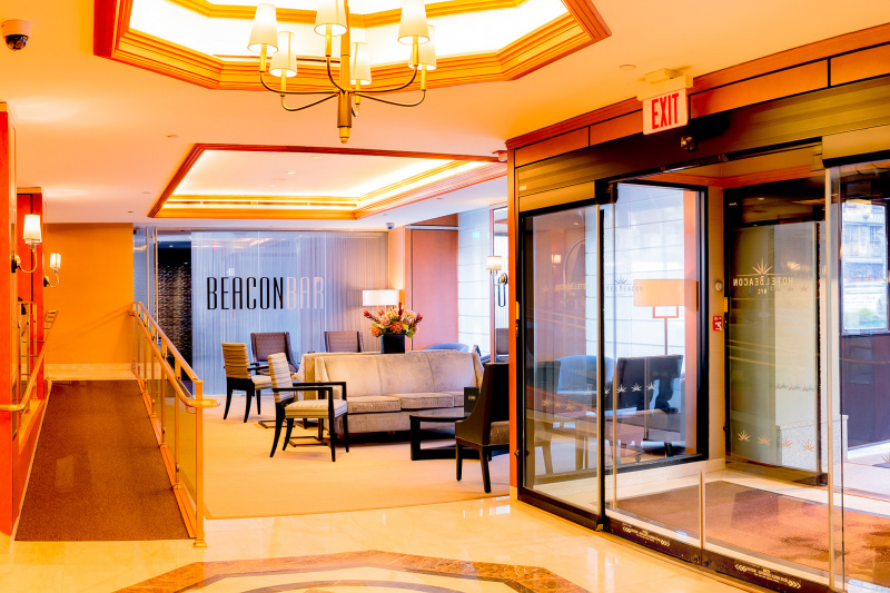 Lobby with seating area