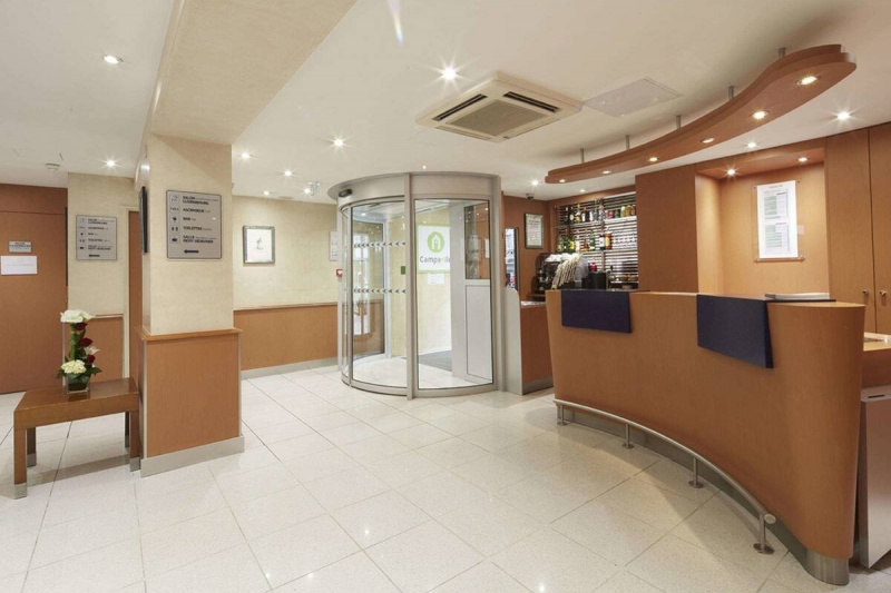 The entrance to the lobby