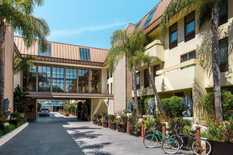 The hotel entrance