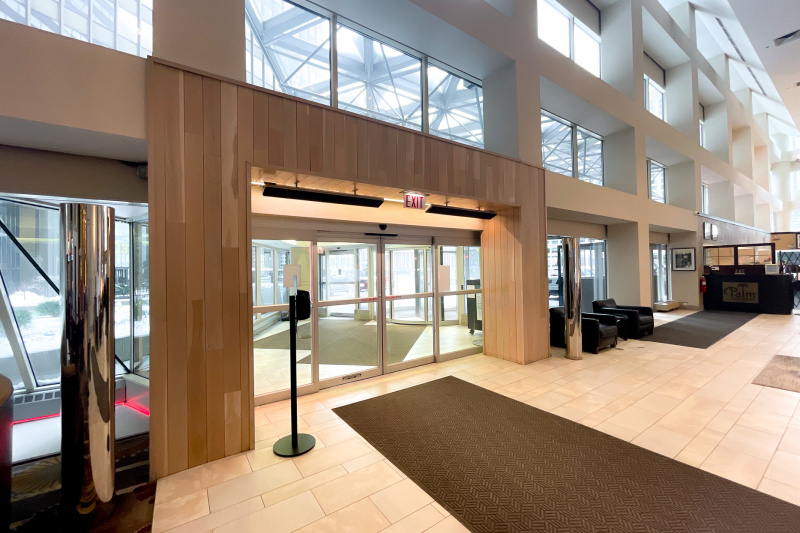 The main entrance