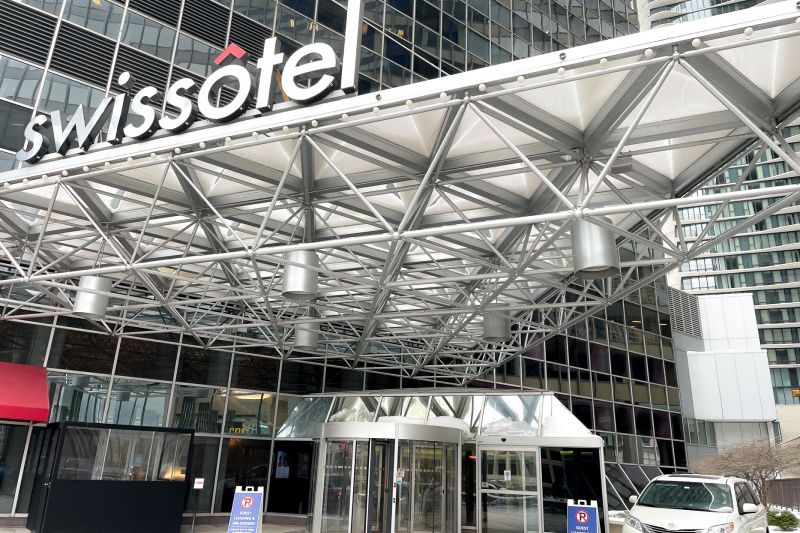 The main entrance