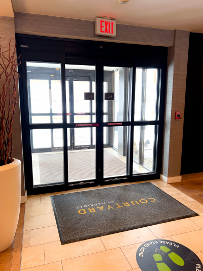 The main entrance