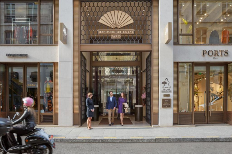 The hotel entrance
