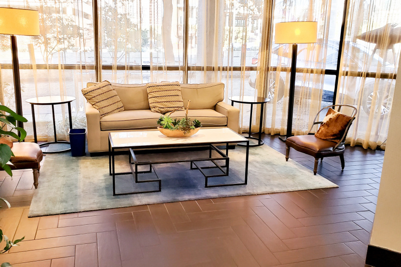 Lobby seating area
