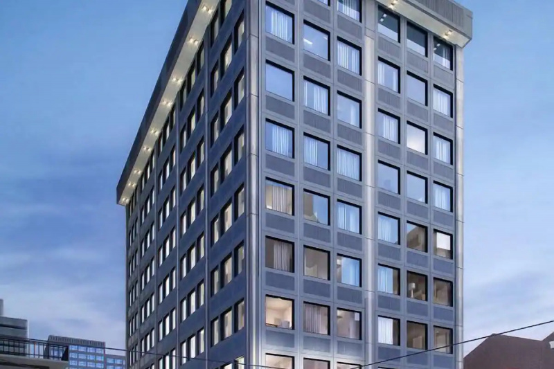 Modern hotel building