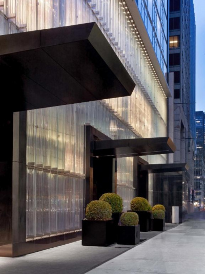 The hotel entrance
