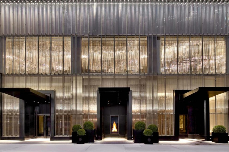 The hotel entrance