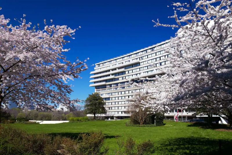 Modern hotel building