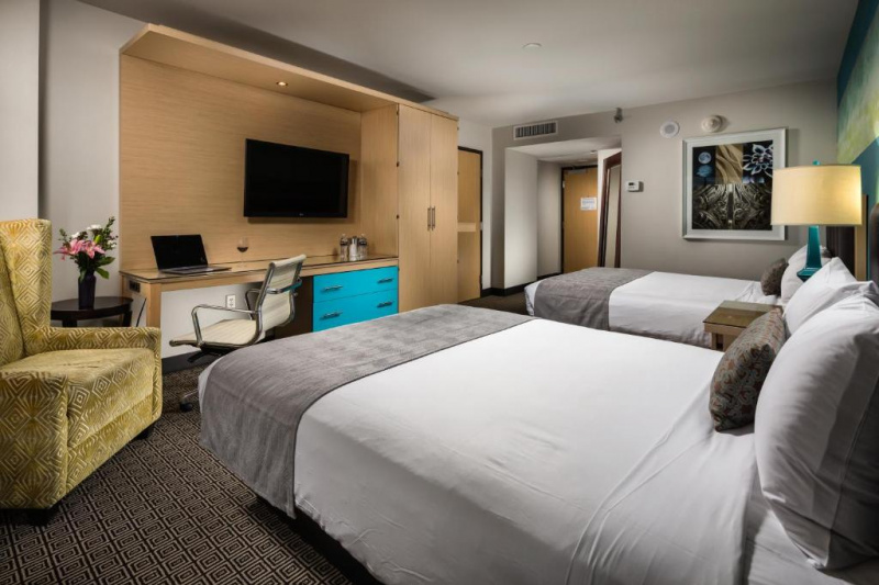 An accessible guest room