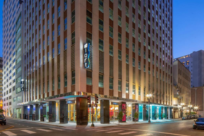 The hotel building