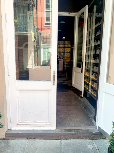 The hotel entrance