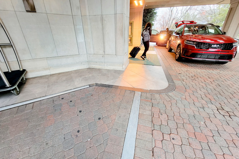 The Hotel Entrance
