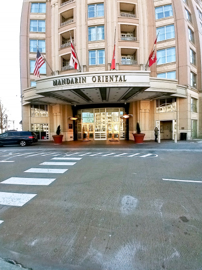 Exterior of the Mandarin Oriental