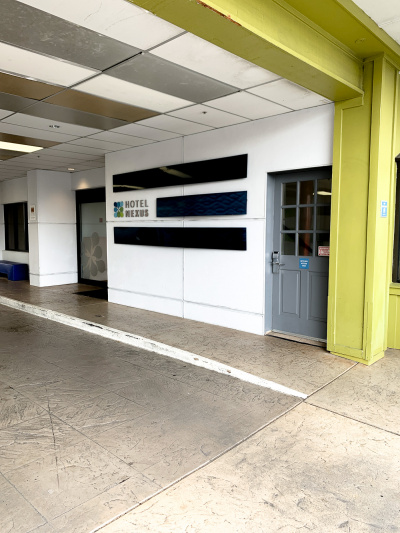 The Hotel Entrance