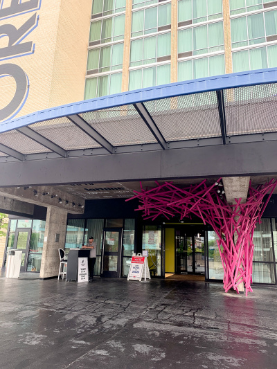 The Hotel Entrance