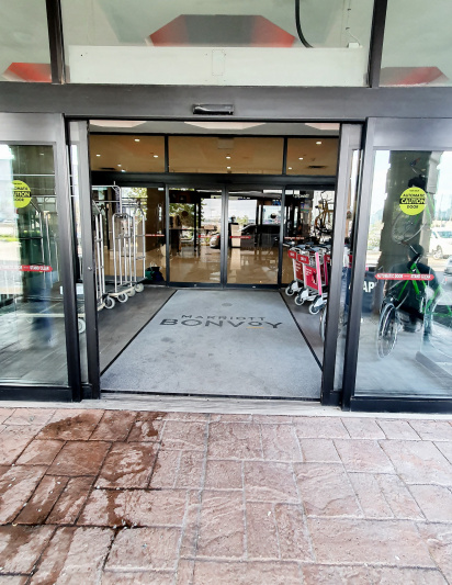 The Hotel Entrance
