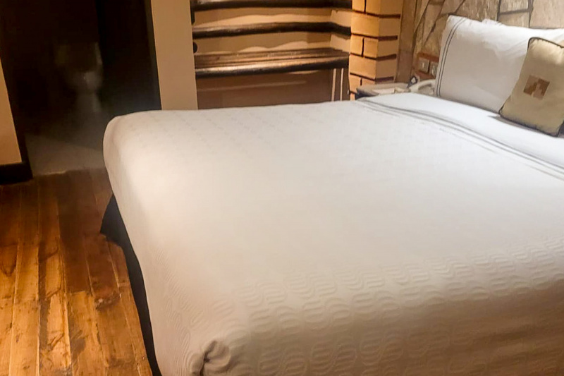 The Standard matrimonial room has a king-sized bed.