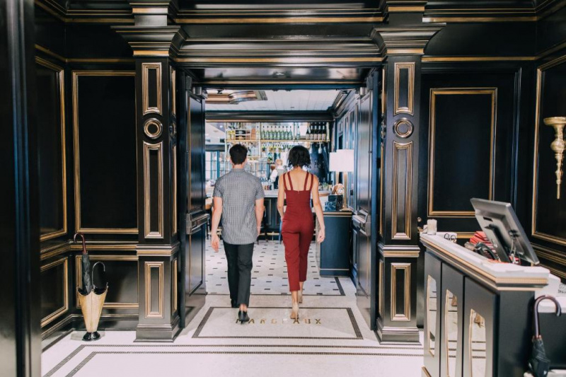 There is step-free access through double doors to the well-stocked bar, which has an accessible counter.