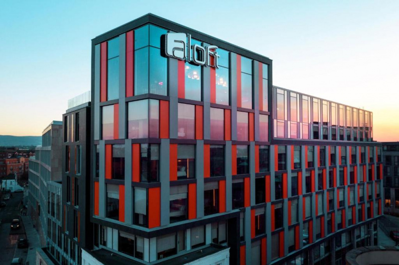 An exterior view of the hotel