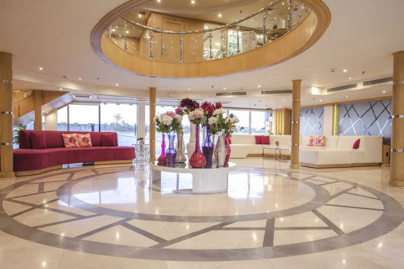 The lobby of the boat