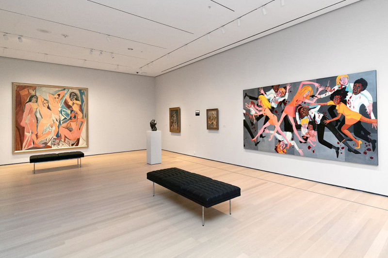 A gallery in the museum