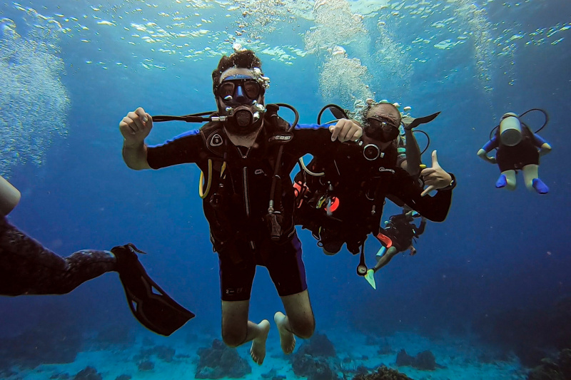 Diving in Cozumel.
