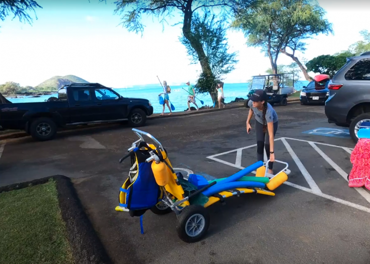Beach wheelchair