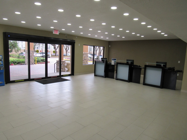 Interior entrance