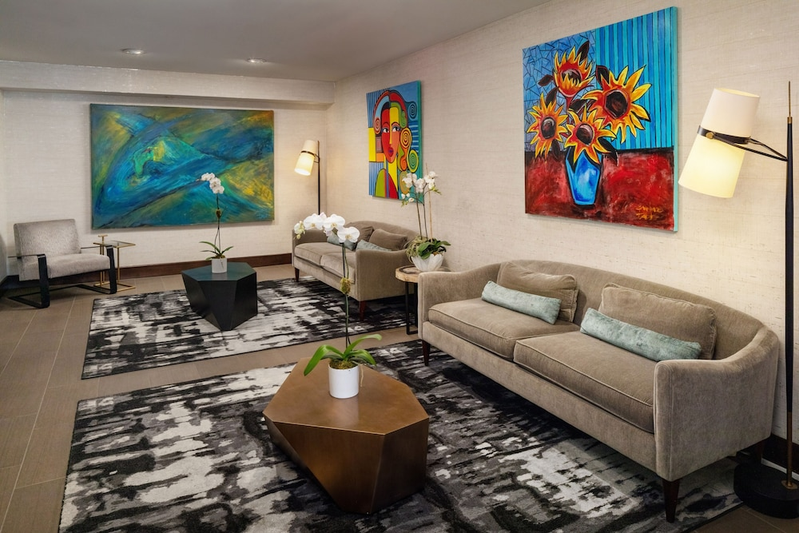Lobby sitting area