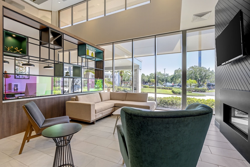 Lobby sitting area