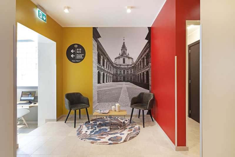 Lobby sitting area