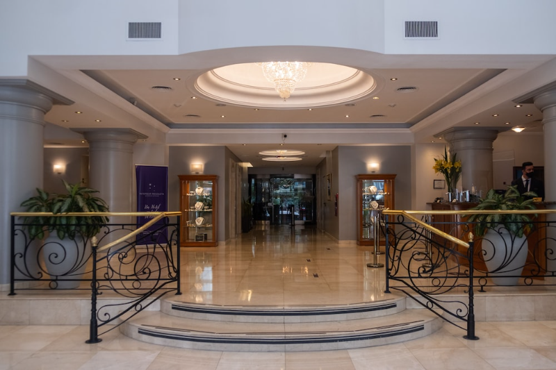Interior entrance