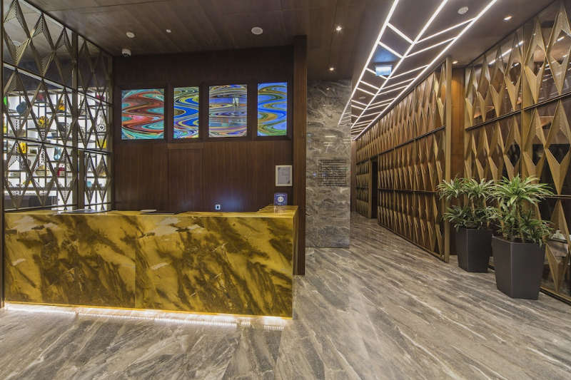 Interior entrance