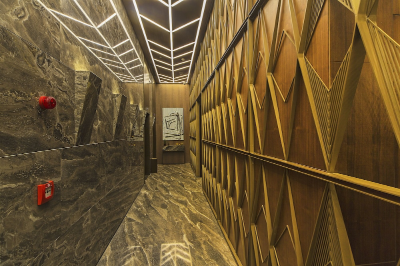 Interior entrance
