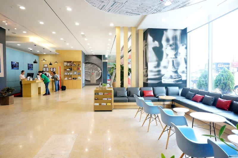 Lobby sitting area