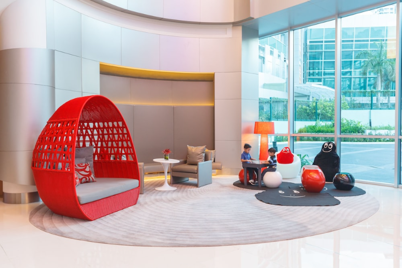 Lobby sitting area