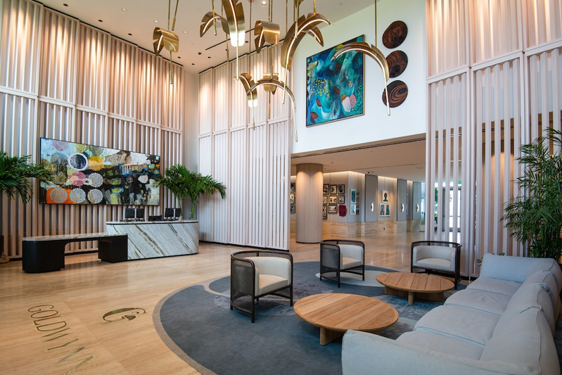 Lobby sitting area