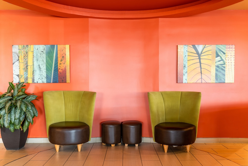 Lobby sitting area