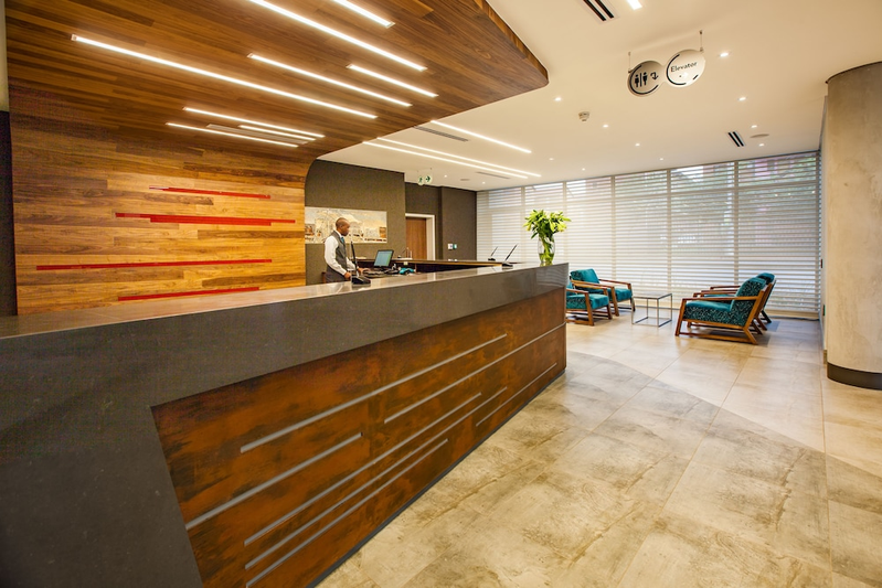 Lobby sitting area